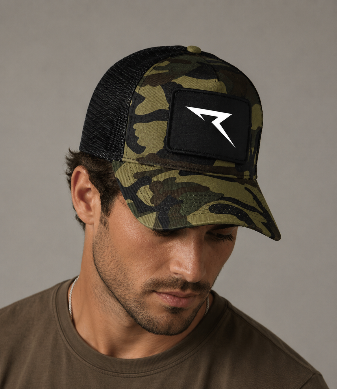 Required Camo American style truck hat