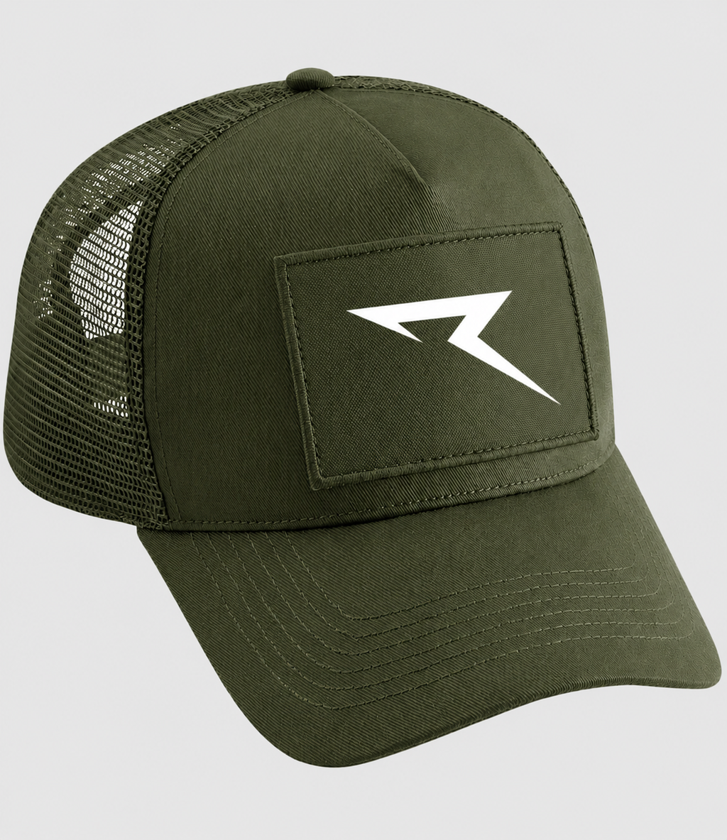Required Military Green American style truck hat